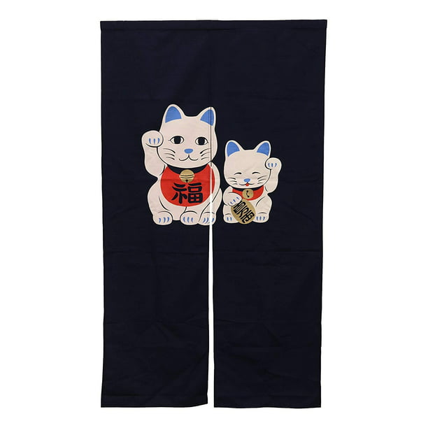 JAPANESE Noren Curtain NEW Cat Sleep LONG SIZE MADE IN JAPAN 